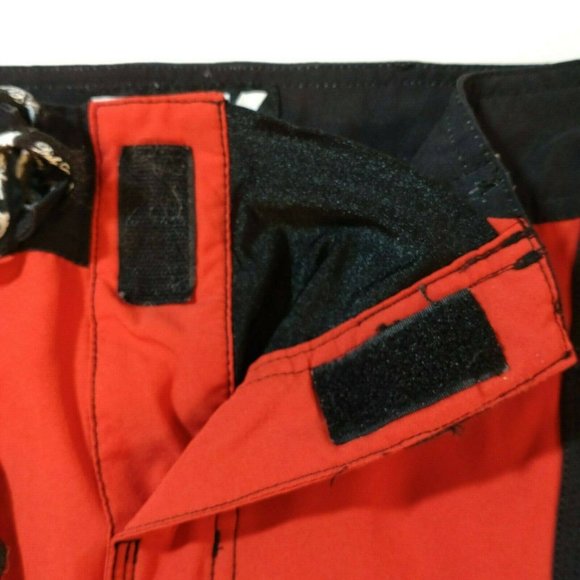 DGK Red Yellow Green Black Board Shorts Size 30 - Picture 5 of 10